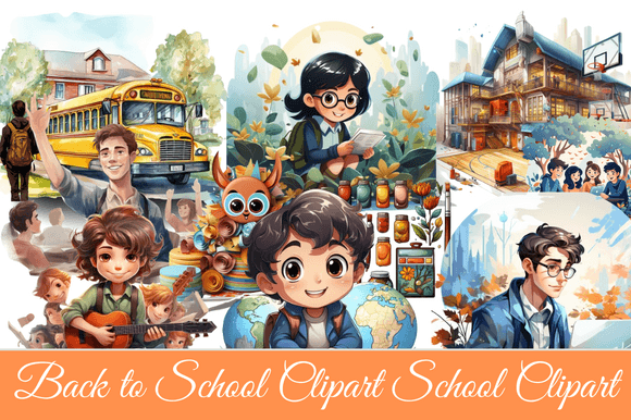 Back to School Clipart School Clipart: Creative Ways to Use Digital Designs for Personal and Business Projects