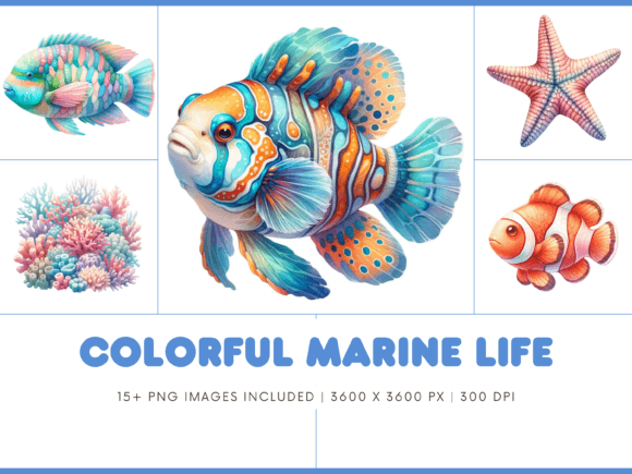 Colorful Marine Life Animals: Creative Inspiration for Every Project