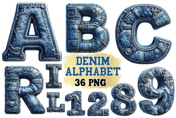 Exploring the Denim Jeans Alphabet: A Creative Resource for Designers and Craft Enthusiasts