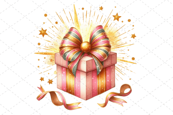 Gift Box Watercolor Clipart with Ribbons: A Strategic Design Element for Creative Professionals