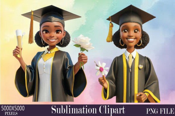 Graduation Watercolor Clipart 67