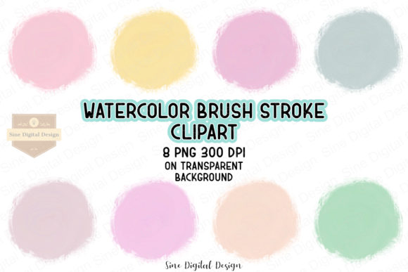 Pastel Watercolor Brush Stroke Clip Art: Creative Possibilities for Designers and Makers