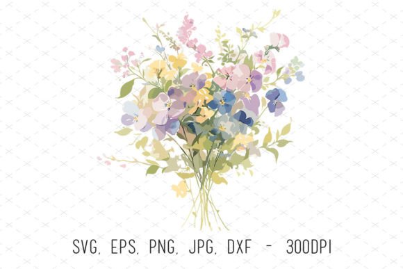 Strategic Value of Watercolor Flower Bouquet Clipart Vector in Creative and Commercial Projects