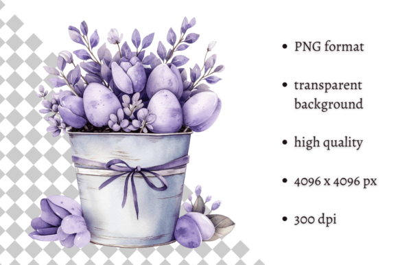 Watercolor Lavender Easter Clipart: Elevating Your Creative Projects with Springtime Charm