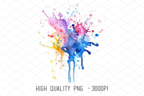 Watercolor Paint Splash Clipart PNG: A Versatile Design Asset