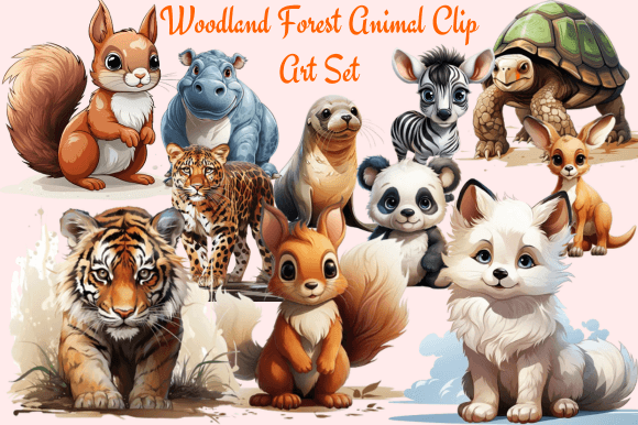 Woodland Animal Clip Art for Creative Projects